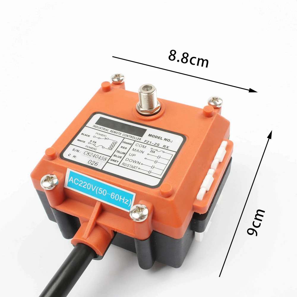 F21-2S Wireless Industrial Remote Controller Electric Hoist Remote Control Winding Engine Sandblast Switches UHF 433mhz 3 button