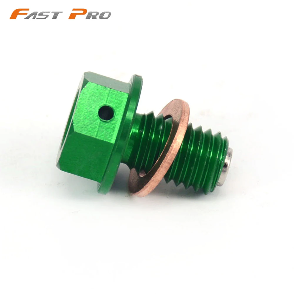 Motorcycle CNC Magnetic Oil Drain Plug Bolt For KAWASAKI KX65 KX85 KX100 KX125 KX250 KX500 KX250F KX450F KLX250 KLX300R