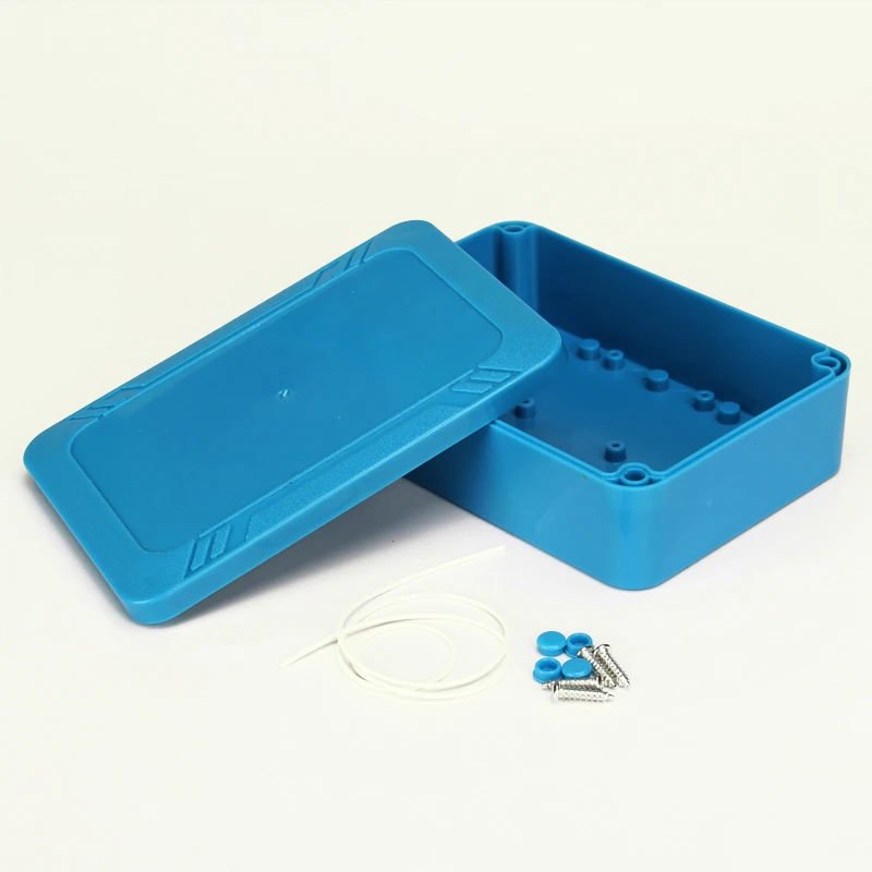NEW Waterproof Blue DIY Housing Instrument Case ABS Plastic Project Box Storage Case Enclosure Boxes Electronic Supplies