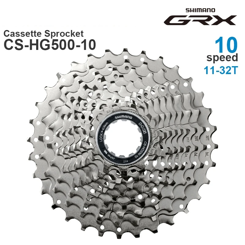 SHIMANO DEORE GRX 10v Cassette Sprocket  10-Speed HYPERGLIDE HG50-10 11-36T MTB / HG500-10 Road bike - Original parts