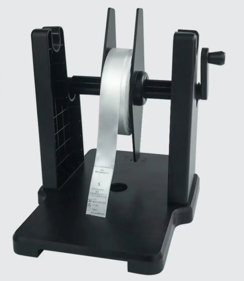 

Manually Operated Label Rewinder Bar Code Printer Paper Holder