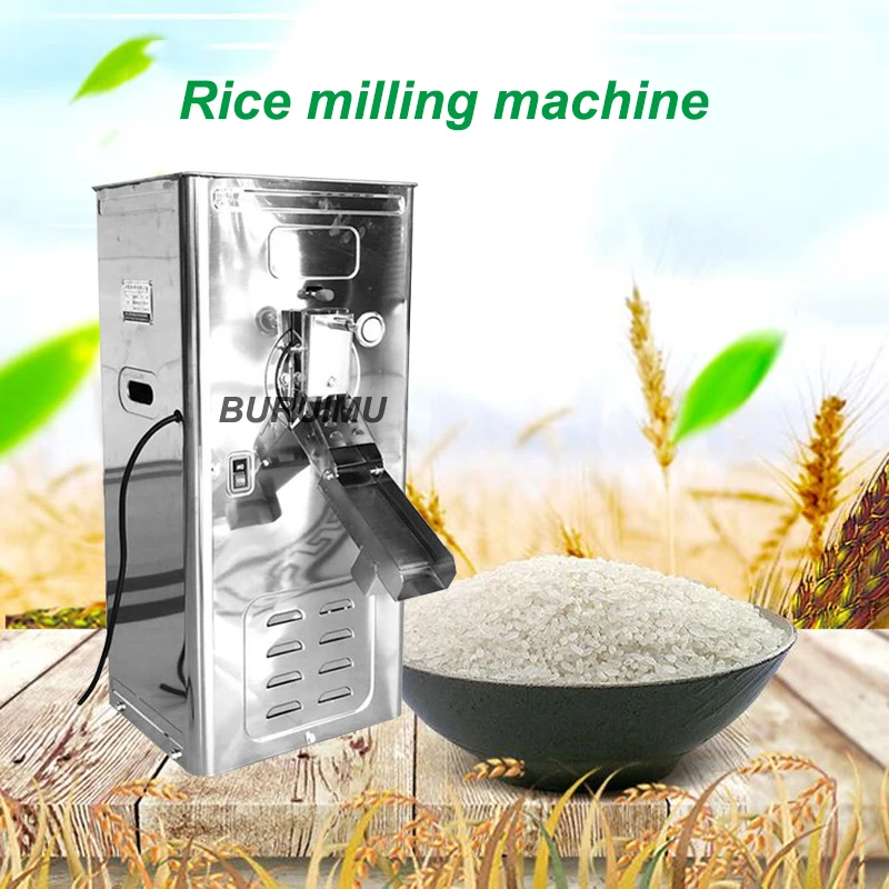 Agricultural Rice Milling Machine Millet Rice Scourer Machine Polishing Machine Grain Huller Electric Corn Husker