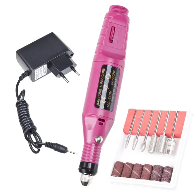 1 Set Professional Electric Nail Drill Machine Manicure Machine Pedicure Drill Set Ceramic Nail File Nail Drill Equipment Tools