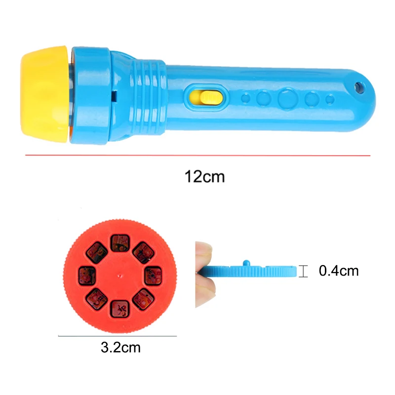 Taschenlampe Projektor Spielzeug Cartoon Muster Projektion Film Spielzeug Baby Geschenk Schlafen Geschichte Maschine Schlafen Licht