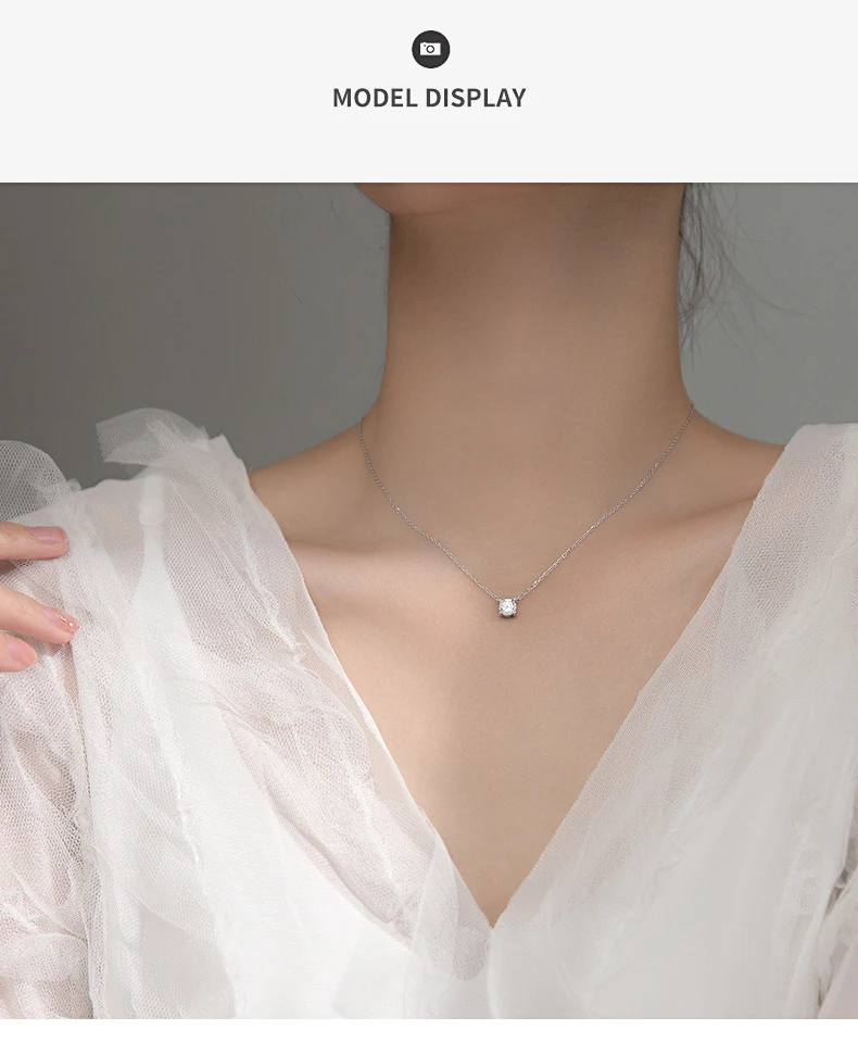 La Monada 38 + 4,8 cm Silber Halskette Für Frauen Feine Silber 925 Schmuck Mode Hals Minimalistischen Anhänger 925 silber Ketten Frau – Detail 10