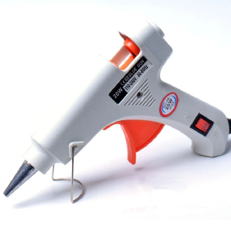 20W Hot Melt Glue Gun with 7mm Glue Sticks Mini Industrial Guns Heat Temperature Thermo Electric Repair Tool