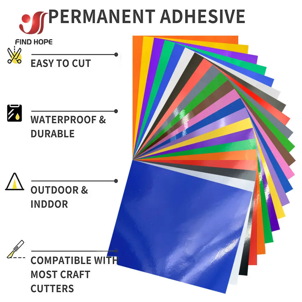 Permanent Vinyl Sheets Pack of 23 12\