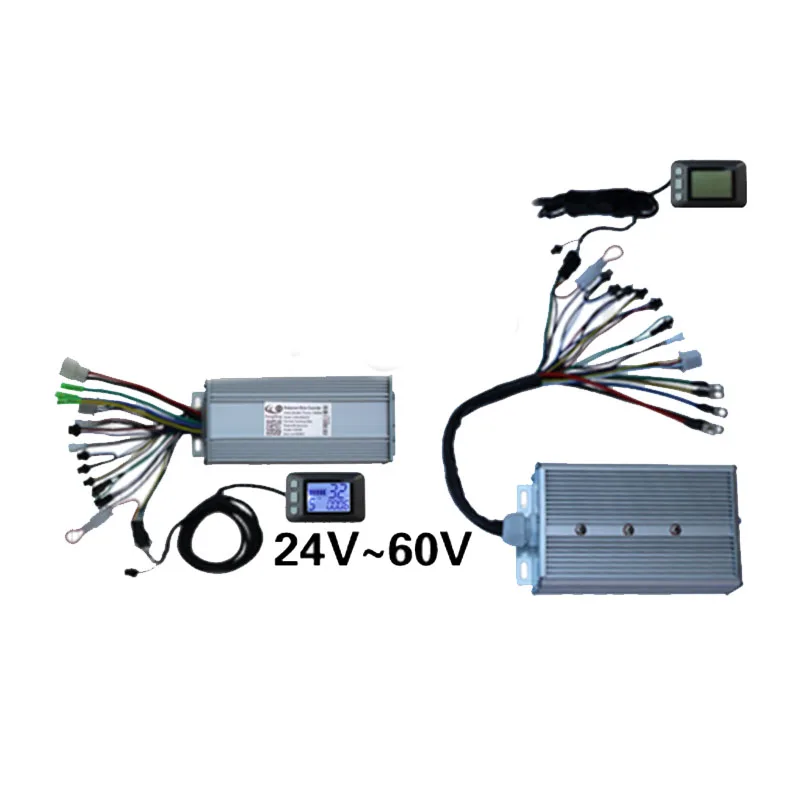 DC 24v/36v/48v/60v 400W-1000W Electric Bike Brushless Motor Controller with LCD Display Electric Bicycle Scooter E-bike Parts