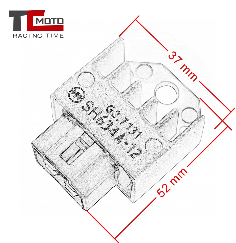 Regulator Rectifier  For Honda C90 CG125 CRF150F CRF230F CRM50R CT110 NH90 NJ50MD NSR50R NSR75R PK50 SA50 SA50P Elite SR S