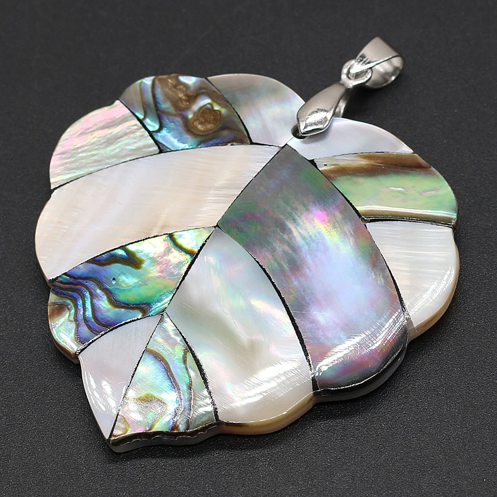 100% Natural Mother-of-pearl Art Pendants Leaf Shape Shell Charms for Summer Jewelry Making DIY Necklace Earrings Gifts