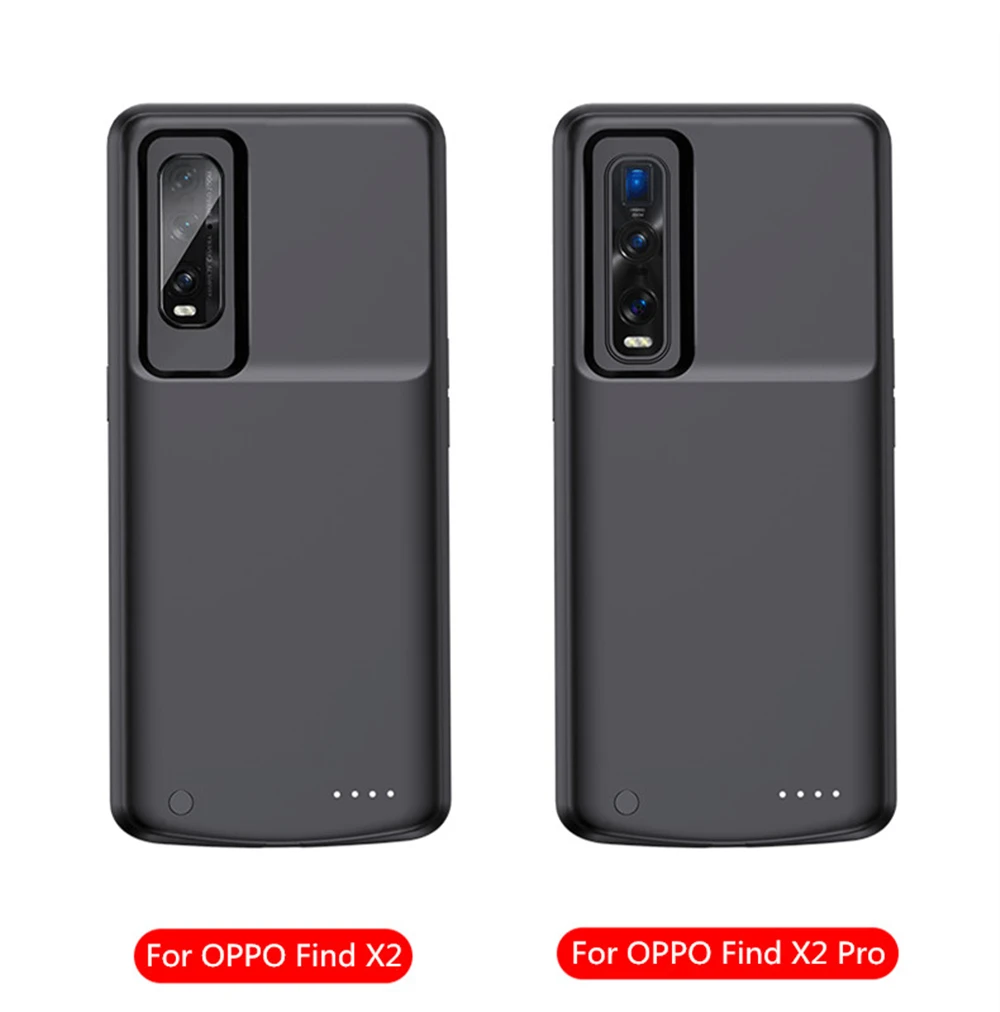 For OPPO Find X2 Pro Battery Cases 6800mAh Portable Charger Power Bank Extrenal Battery Cover for OPPO Find X2 Charging Case