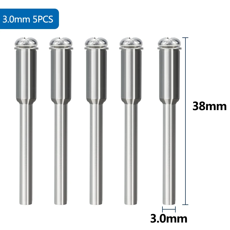 Cutting Disc Extension Rod 5pcs 3.0mm Shank Polishing Wheel Mandrels Set Connective Rod For Dremel Rotary Tool