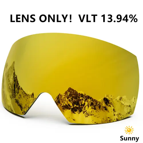 Maxjuli Ski Goggles Only Lens Winter Snow Sports with Anti-fog for Men Women Youth Skiing Skating mask ONLY LENS FOR M6 - Image 8