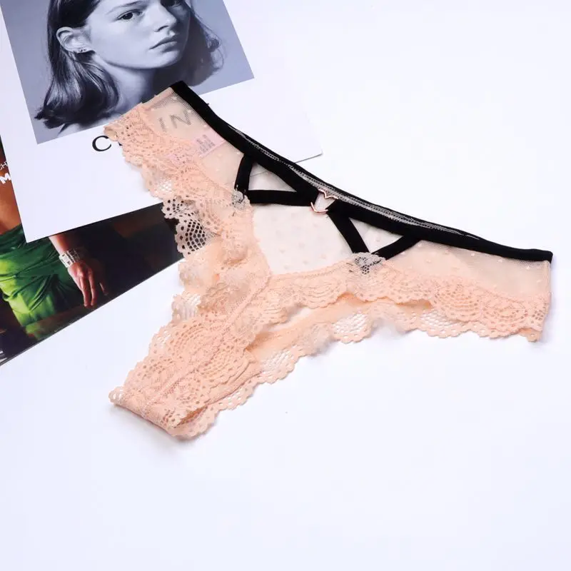 2026 Sexy Kanten Slipje Vrouwen Hart Lage Taille Onderbroek Holle String Vrouwelijke Naadloze Ondergoed Interesse Lingerie