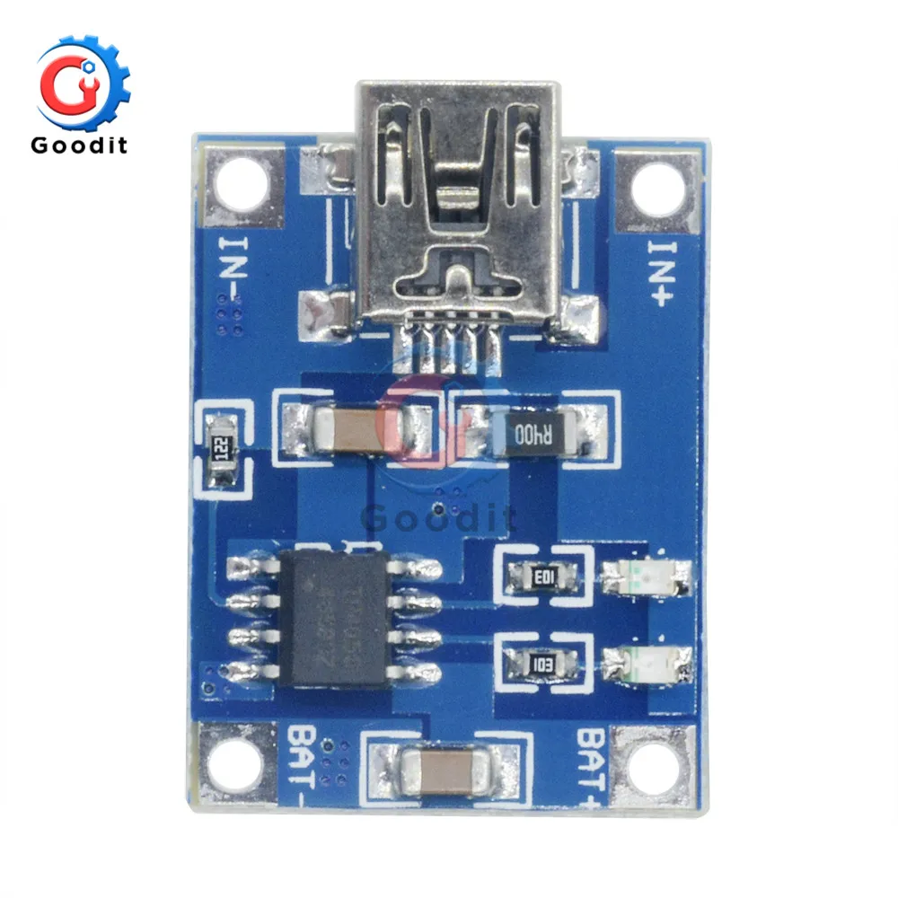 5V 1A Mini Micro USB 18650 Type-c Lithium Battery Charging Board Charger Module+Protection Dual Functions TP4056 18650