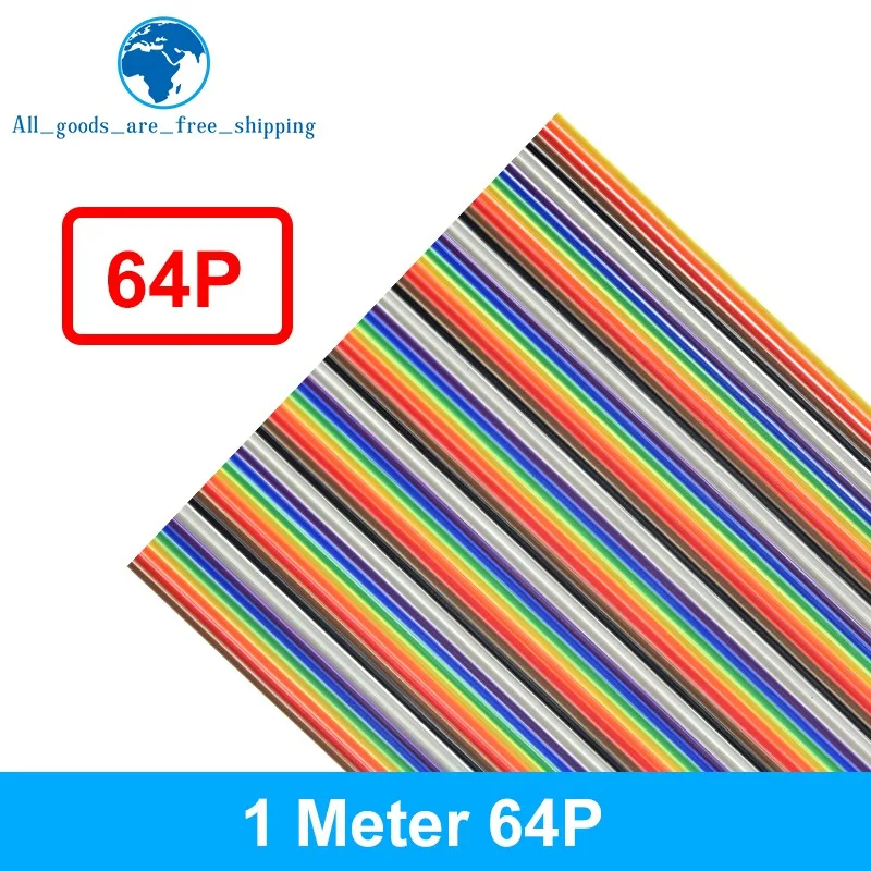 1/3 Meter 10P/12P/14P/16P/20P/26P/34P/40P/50P 1,27 mm Rastermaß Farbiges Flachbandkabel für DuPont-Draht für FC für Dupont-Stecker – Detail 12