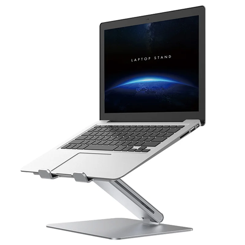 Notebook Stand Adjustable Angle Aluminum Alloy Free Lift Laptop Heighten Holder for Macbook Dell HP iPad Pro 11-15.6 inch