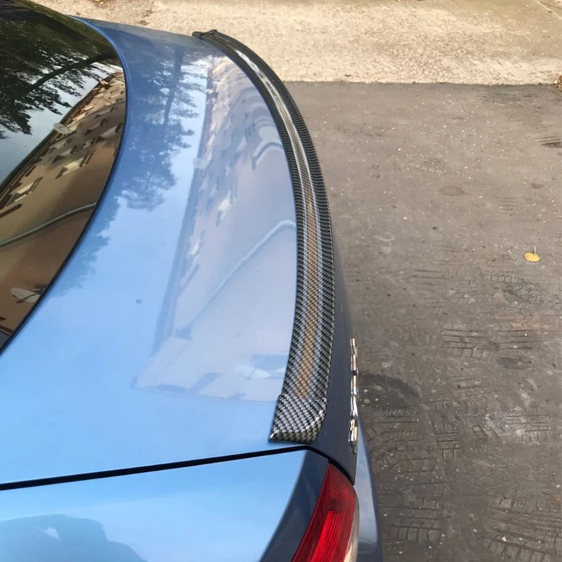 E60 Universele Spoiler Auto Sticker 1.5M Car-Styling 5D Carbon Rubber Tail Wing Solderen Diy Refit For BMW 5Series