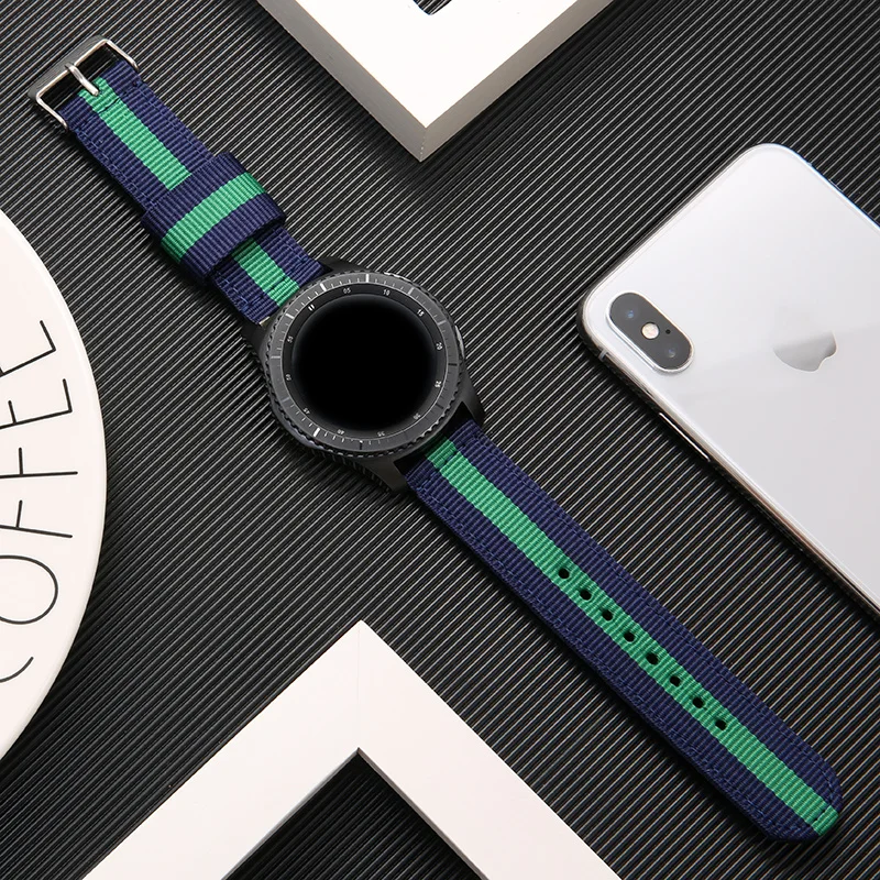 화웨이 시계 GT2 교체 나일론 스트랩 시계 2 프로 시계 팔찌 화웨이 매직 스마트 워치 스트랩 20mm 22mm 스트랩