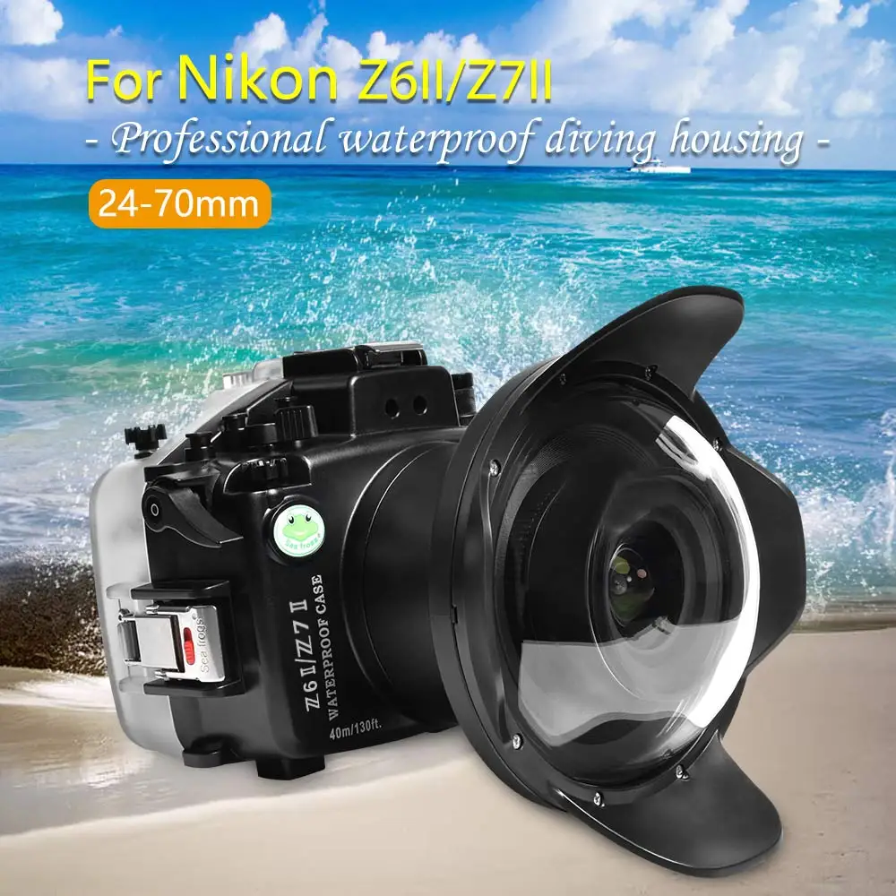 Seafrogs IPX8 Professional Waterproof Camera Housing For Nikon Z6II/Z7II Underwater 130fit/40m Diving Case