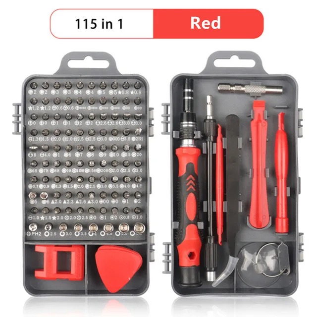 WOZOBUY 122/115/140 In 1 Schraubendreher-satz Präzision Schraube Bits Phillips Magnetische Kits Haushalt Kleine Elektronik Reparatur Werkzeuge