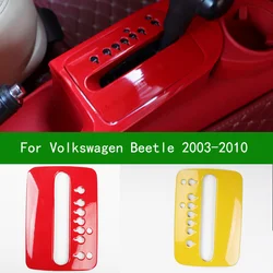 For volkswagen beetle 2003-2010 black carbon fiber Interior gear panel decoration shift knob trim cover 2004 2005 2006 2007 2008