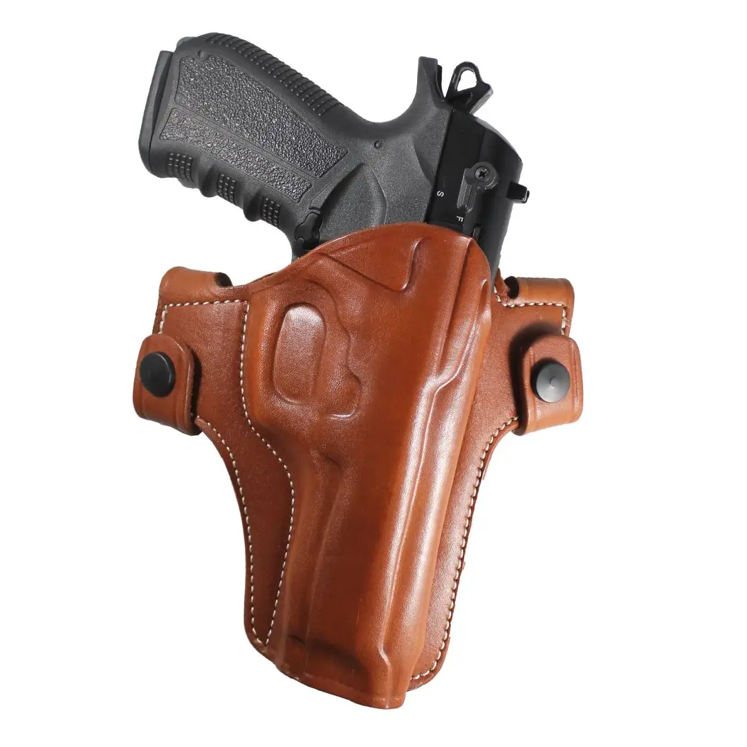 YT HOBBY Springfield XDS 3.3 Inch Real Leather OWB Two Belt Slots With Strap Concealed Carry Handmade Pistol Gun Holster pouch