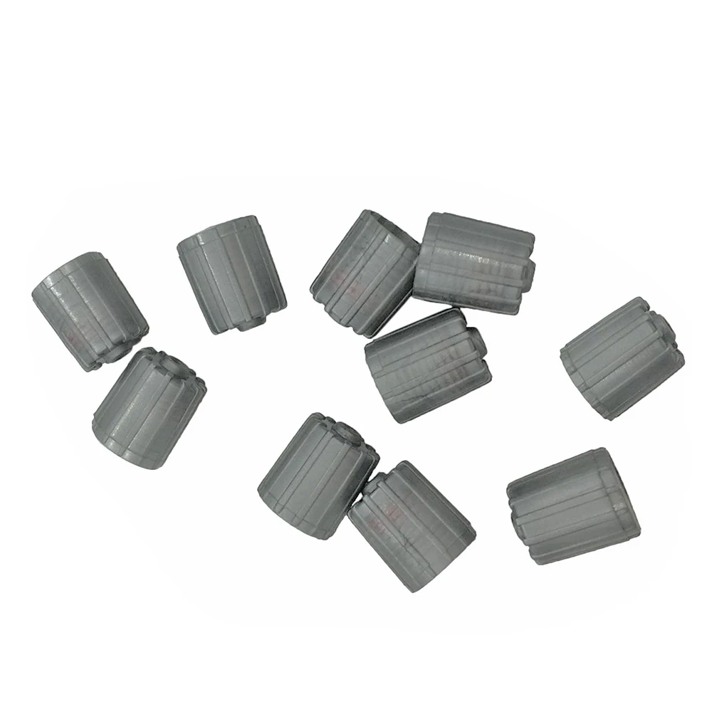 10pcs 8.8mm Nylon TPMS Tire Valve Stem Caps Cover Kit Gray Universal Car Accessories for Car Truck Motorcycle Good Sealing