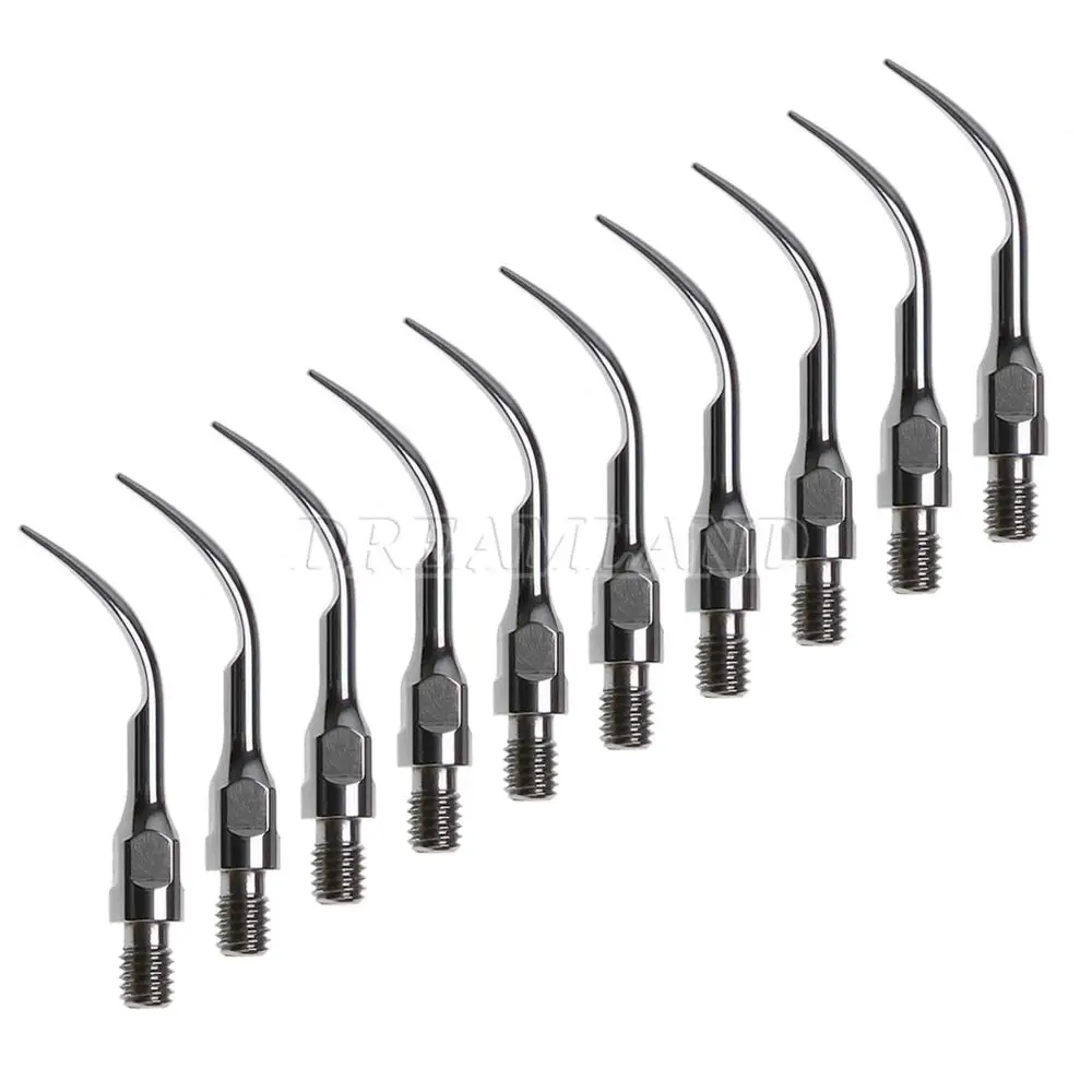 10 pcs inserção dental escala ponta gs1 fit sirona scaler ultra-sônica peça de mão cvb