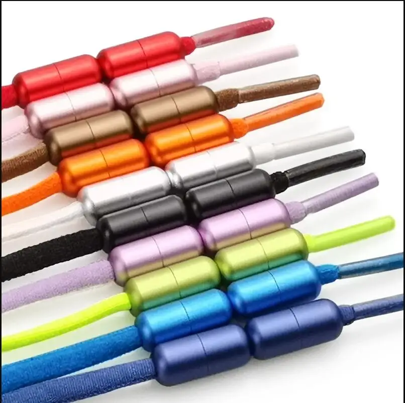 1 Pairs No tie Shoelaces capsule Elastic Shoe Laces For Kids and Adult Sneakers Shoelace Quick Lazy Laces multicolor Shoestrings