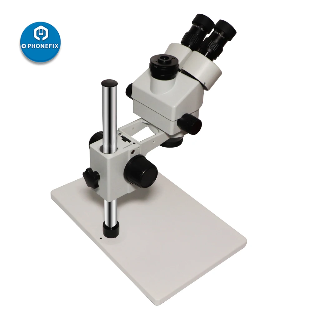 7X-45X Simul-focal Trinocular Stereo Microscope Digital 38MP HDMI Camera Video Microscope 0.5X C mount for Phone PCB Chip Repair