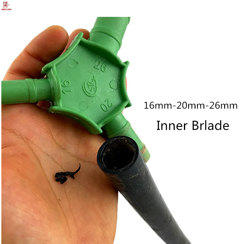 Imagem -06 - Ferramenta da Mão do Cortador do Reamer do Tubo do Triângulo para 16 mm 18 mm 20 mm 26 mm 32 mm Canalização Pex-al-pex da Tubulação Que Remeia e Chanfra a Ferramenta