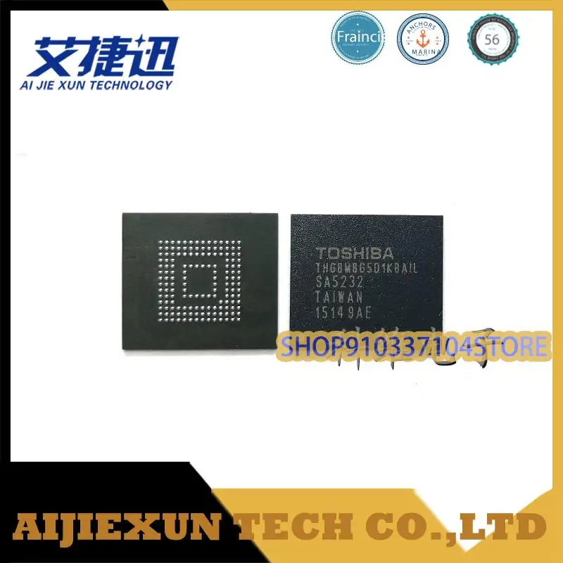 2pcs/lot THGBMBG5D1KBAIL 4G 153pins memory IC chips new and origianl