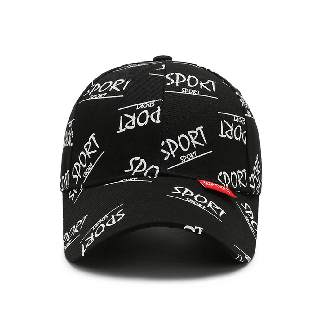 FS Trendy Black White Letter Print Baseball Cap For Men Women Snapback Hip Hop Caps Cotton Trucker Hats Casquettes Hommes 2024