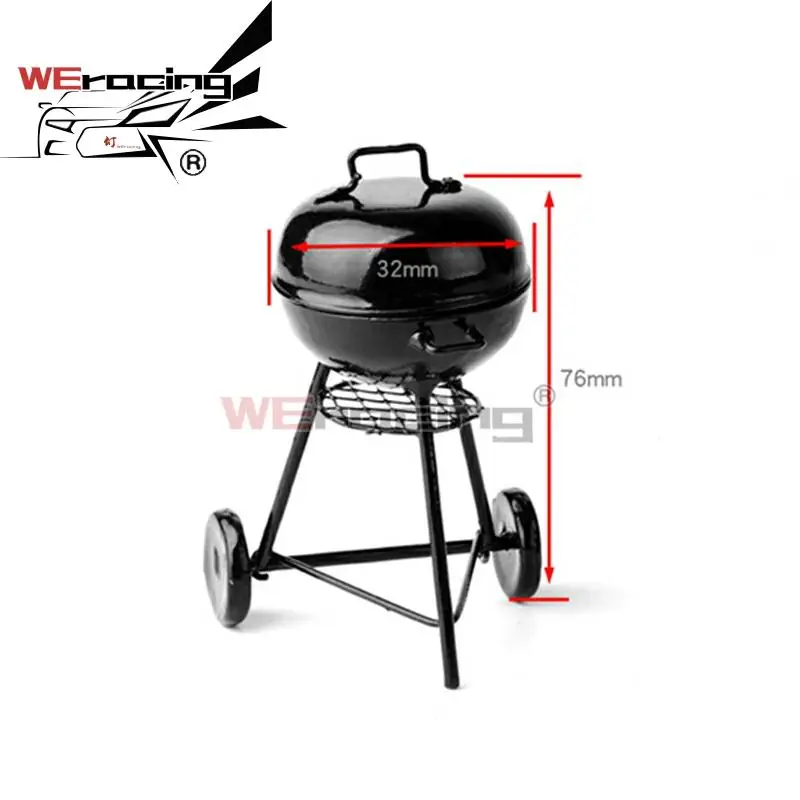 1 pcs Mini Metal Simulation Barbecue Grills BBQ Oven Model for 1/10 RC Crawler Car Model Decoration DIY parts