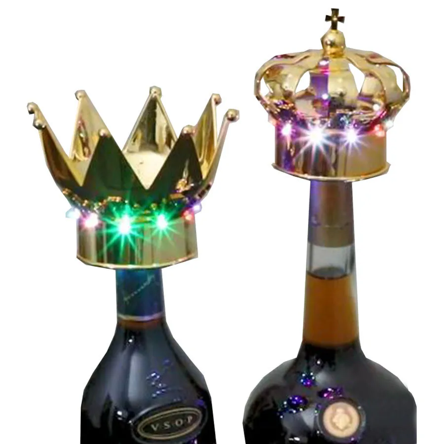 Crown Bar KTV Bottle Topper Light LED Bottle Strobe Flash Stick Lamp Wine Champagne Stopper For Wedding Birthday Party Decor