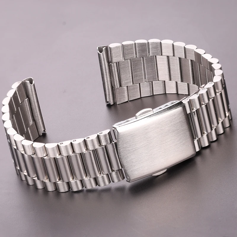 

316L Stainless Steel Watch Band Bracelet Silver Gold Women Watchbands 12mm 14mm 16mm 18mm 20mm Clock Wrist Strap Clasp