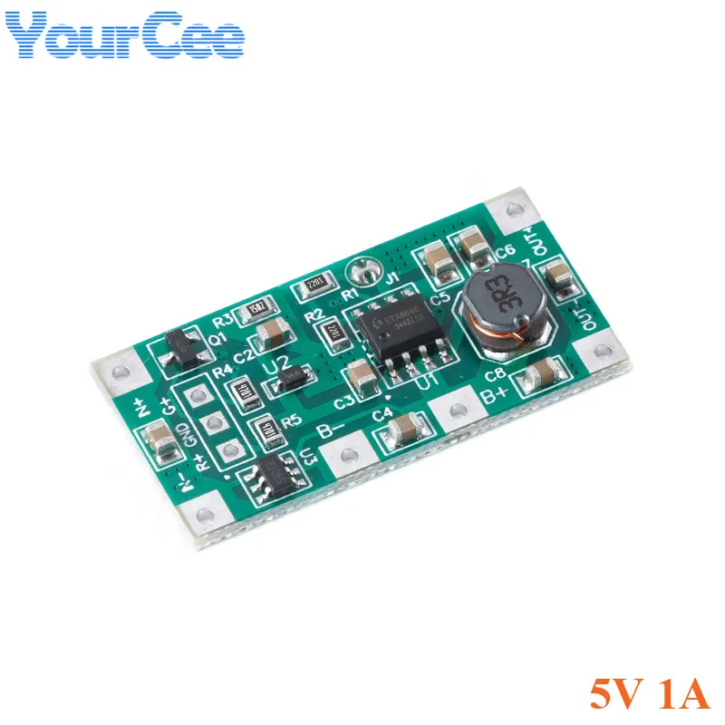 10pcs/1pc DC 5V 1A Charging Discharge Module 18650 Lithium Battery Voltage Converter UPS Uninterruptible Power Control Board