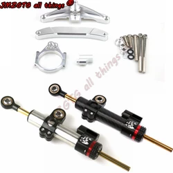 Motorcycle CNC  Stabilizer Damper Complete Steering Mounting Bracket For YAMAHA FZ1 N.S FAZER 2006-2016