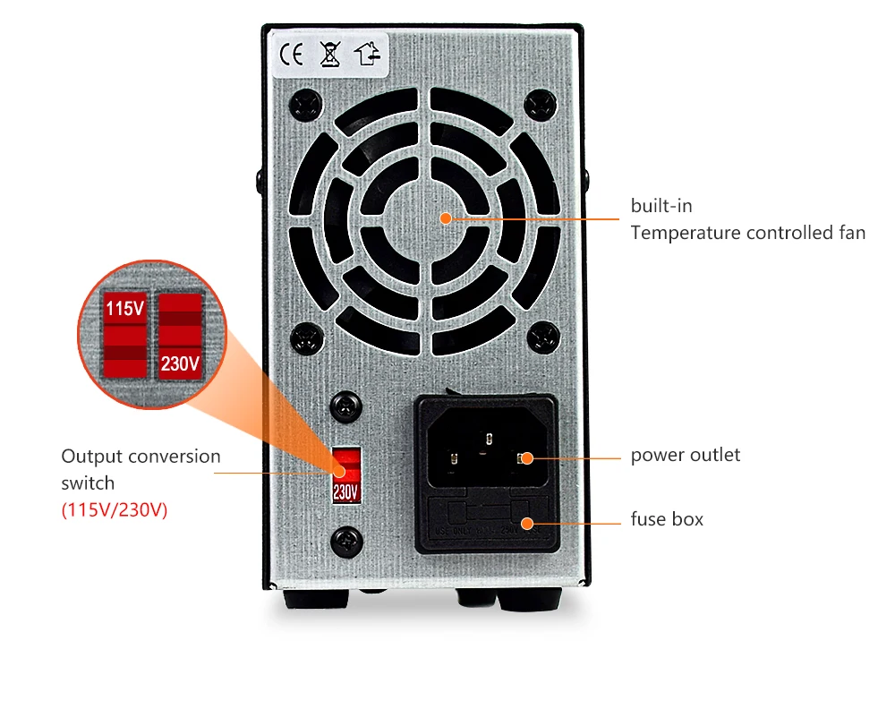 Wanptek Laboratory DC Power Supply Adjustable 30V 10A with Digit Display Voltage Regulator Stabilizer Switching Power Supply