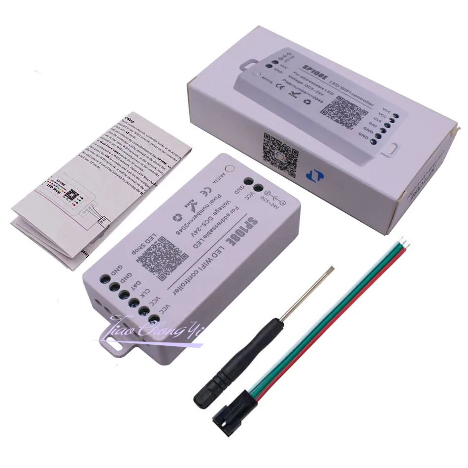 SP108E LED WiFi Magic Controller SK6812 WS2811 WS2812B WS2815 Etc LED Strip Module Light Smart APP Wireless Control DC5-24V