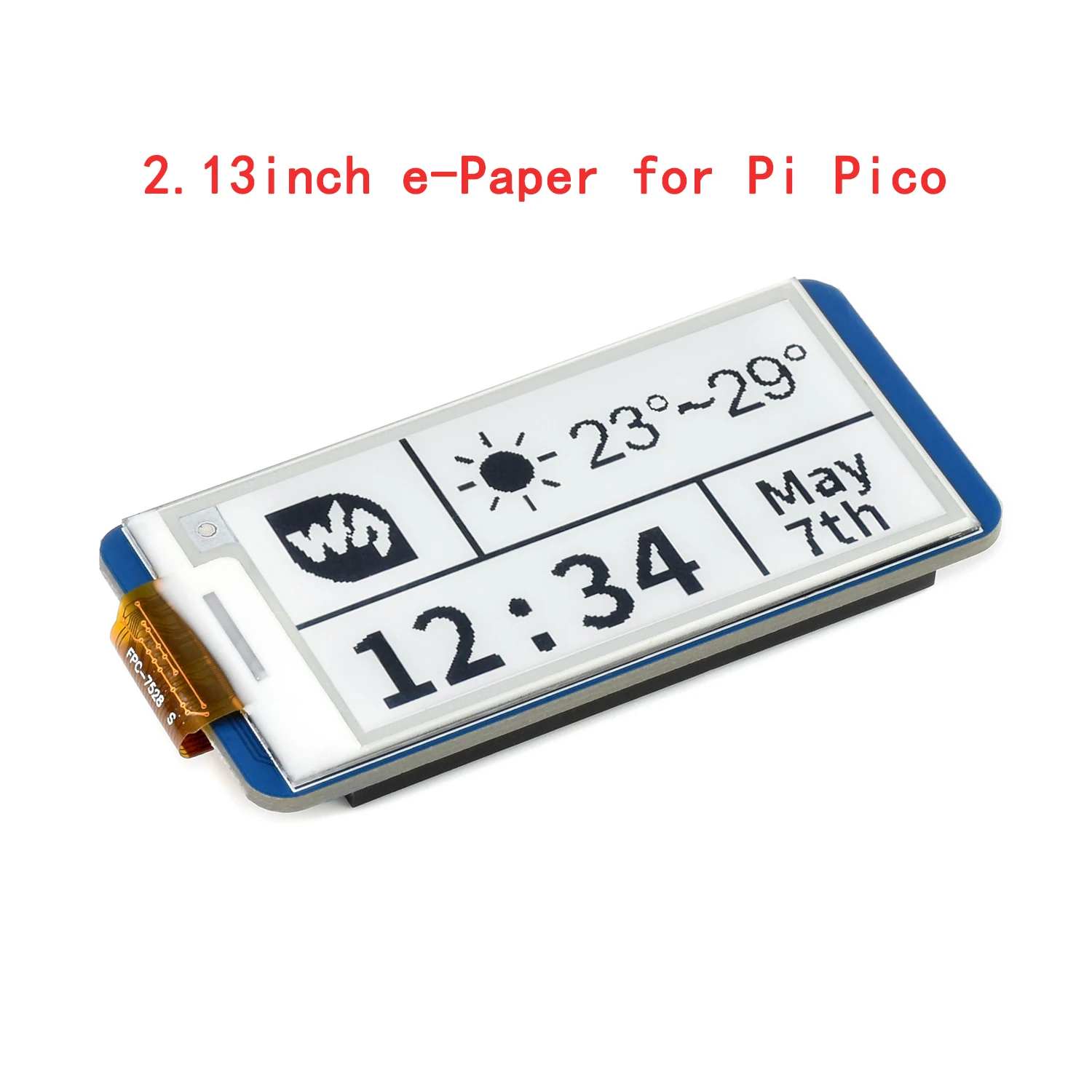 

2.13inch 250X122 E-paper Eink Display Screen Module Breakout Shield HAT for RPI Raspberry Pi PICO W H WH RP2040 Expansion Board