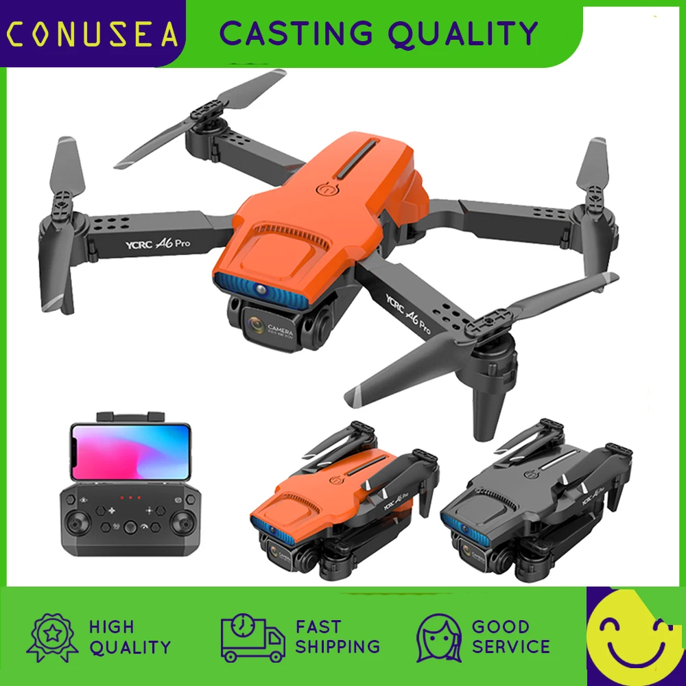 

A6 PRO RC Drone 4k with HD Dual Camera Aerial photography FPV Drone Height Keep One Key Return Quadcopter Toy