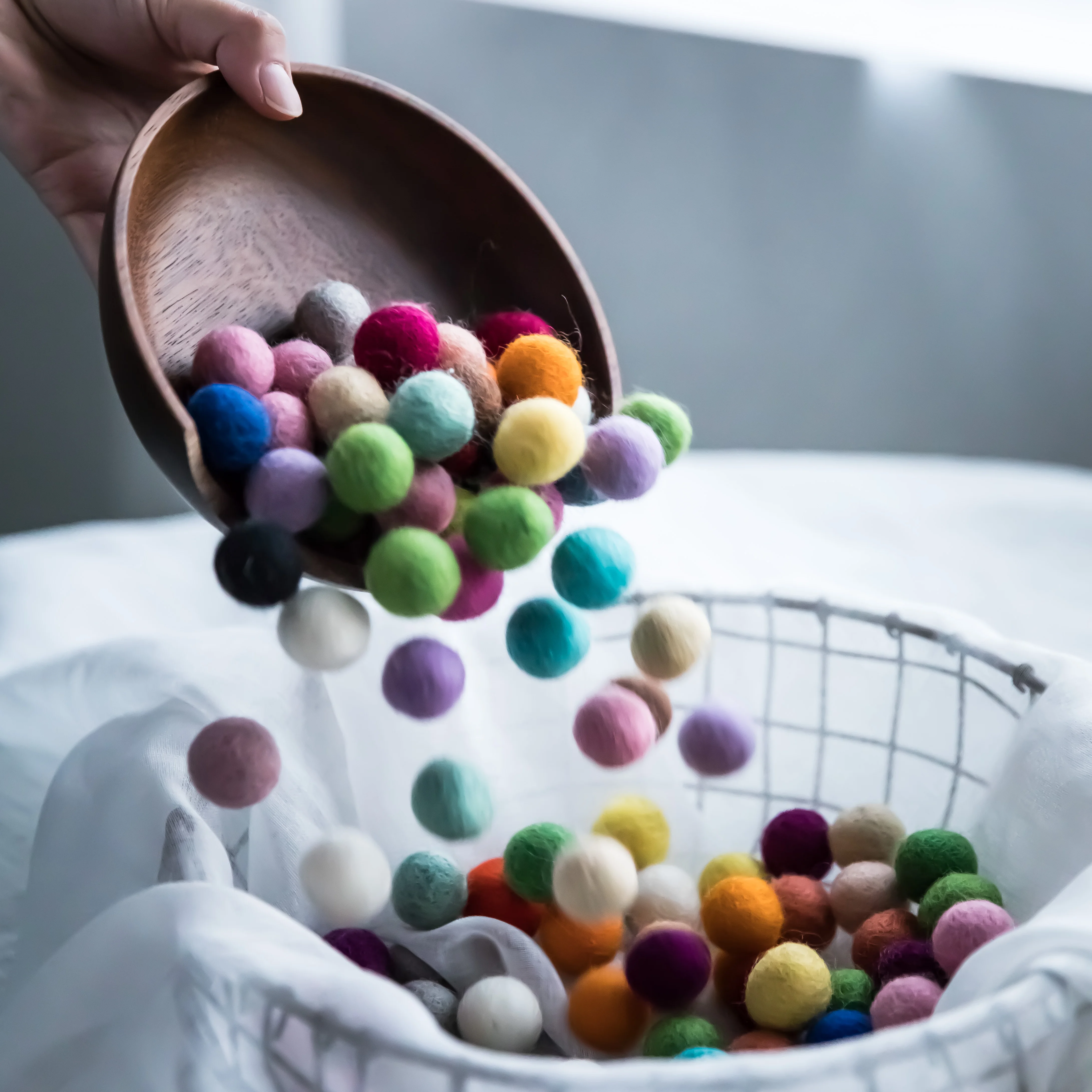 Boule ronde en feutre de laine 20mm, 200 pièces, Pom Poms, décoration de salle de fête de noël, décoration de maison, jouets produits pour enfants,