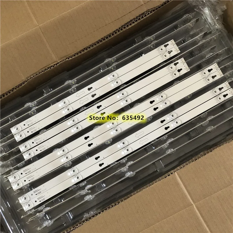 8PCS LED Backlight Strip L55P2-UD 55HR330M05A9 55HR330M05B9 For L55S4900FS L55S4900 B55A558 B55A658U B55A858U LVU550ND1L SD9W09