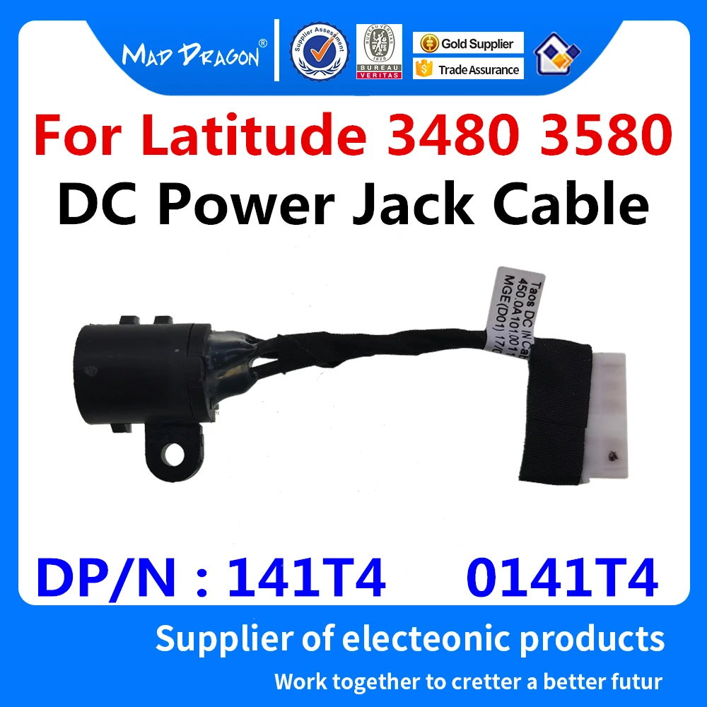 

New original laptops DC IN Cable DC-IN cable DC Power Jack Cable For Dell Latitude 3480 3580 141T4 0141T4 450.0A101.0011