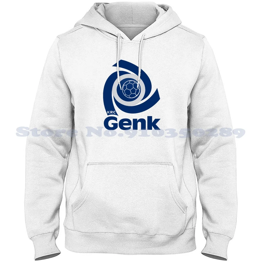 Genk Football Logo Belgium Sticker 100% Cotton Hoodie T-Shirt Krc Genk Blauw Wit Blue White Racing De Alaskaman53 Belgium