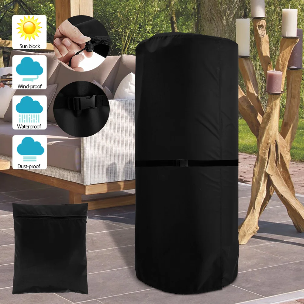 Garden Gas Patio Heater Cover Polyester Waterproof Furniture Protector Easy to Clean And Store All-Purpose Furniture Covers