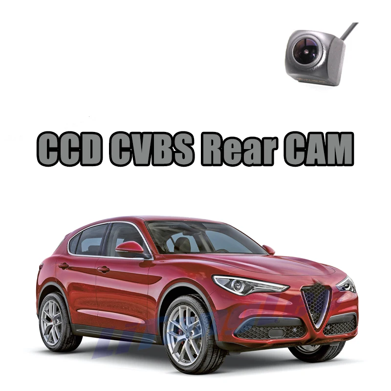 

For Alfa Romeo Stelvio 949 2016~2021 Car Rear View Camera CCD CVBS 720P Reverse Night Vision WaterPoof Parking Backup CAM