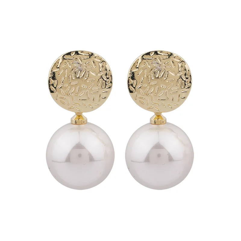 Neue Mode Koreanische Übergroßen Simulierte Perle Ohrringe für Frauen Böhmischen Runde Ball Elegante Hochzeit Ohrringe Schmuck Geschenke – Detail 29